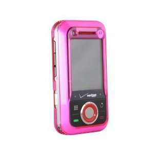  Motorola A455 Rival Dark Pink Transparent Protective 