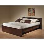   Coal Harbor Platform Bed in Espresso with Headboard   Full/Double