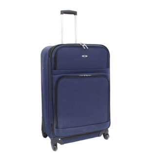   Piece Expandable Upright Spinner Luggage Set   Navy Blue  