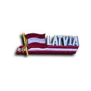  Latvia   Country Flag Patch Patio, Lawn & Garden