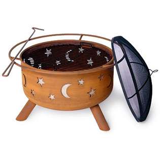 SoJoes Fire Pits Star And Moon Firepit 