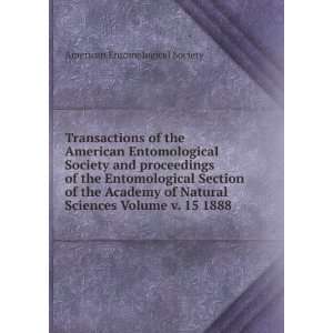  American Entomological Society and proceedings of the Entomological 