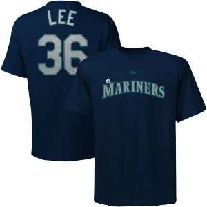  Majestic Seattle Mariners #36 Cliff Lee Youth Navy Blue 