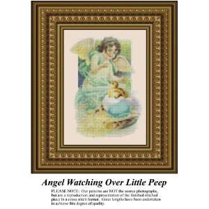   Watching Over Little Peep Cross Stitch Pattern PDF  Available
