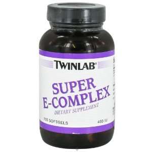  TwinLab Vitamin E Super E Complex 400 I.U. 100 softgels 
