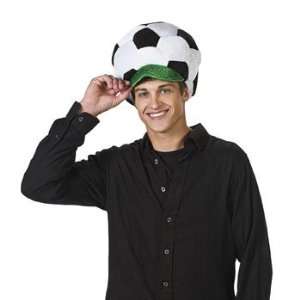    Plush Unique Soccer Ball Party Hat Game Cap