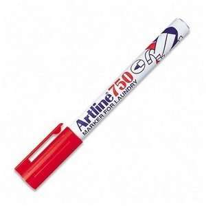   Marker,Waterproof,Acrylic Fiber Tip,.7mm Nib,Red