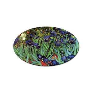  Irises By Vincent Van Gogh Oval Sticker 