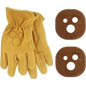  Holesom Slide Gloves L/Xl   Tan W/Cocoa Butter Pucks 