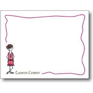  Pen At Hand Stick Figure Personalized Stationery   Retro 