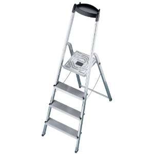   8394 281 4 Step Aluminum Folding Ladder, Silver