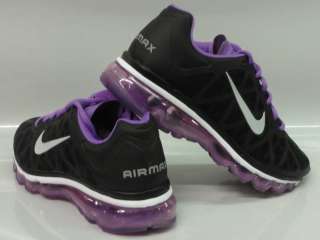 Nike Air Max + 2011 Purple Black Sneakers Womens 6.5  