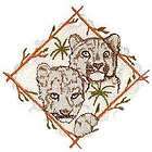 Darling Snow Leopard Cubs Wild Big Cat Iron on Patch