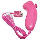 pink brand new nunchuck game controller for nintendo wii oem