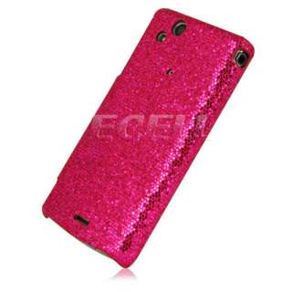 HOT PINK GLITTER CASE FOR SONY ERICSSON XPERIA ARC X12  