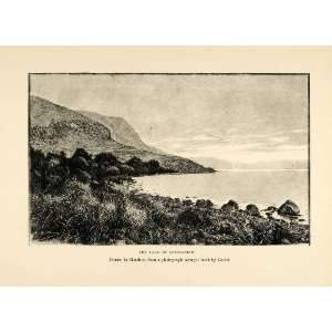  1903 Print Boudier Lortet Genesareth Sea Galilee Tiberias 