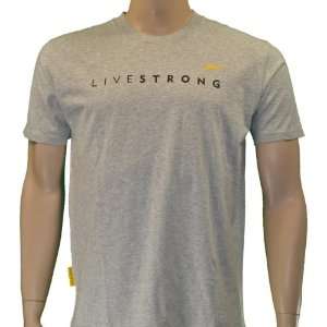  LIVESTRONG Nike Mens Gray logo T Shirt