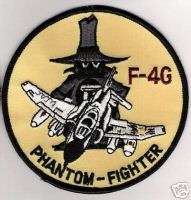   DESERT SHIELD USAF F 4G PHANTOM FIGHTER JET WILD WEASEL IRON ON PATCH