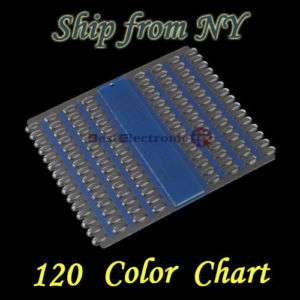 120 Color Display Chart Nail Art Acrylic UV Pedicure  