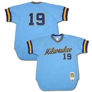  Robin Yount Unsigned Blue Brewers Jersey Size 2X Sports 