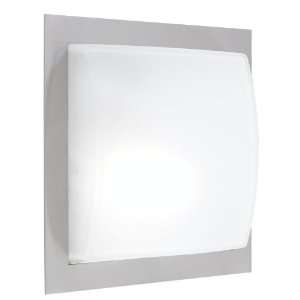 Eglo 88147A Alicante, Nickel/Frosted Opal, 2 Light Wall Light Fixture 