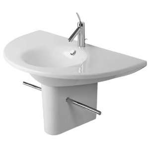   Wash Basin with Towel Rails and Siphon Cover from