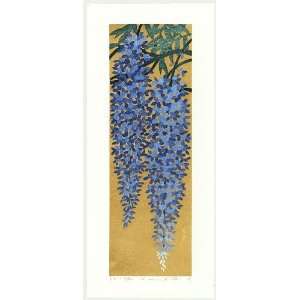   Namiki Japanese Woodblock Print; Wisteria 1, 2009