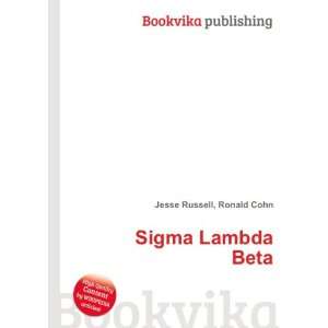  Sigma Lambda Beta Ronald Cohn Jesse Russell Books