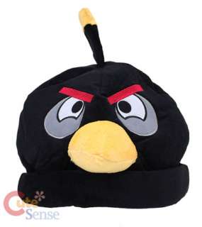 Angry Birds Plush Beanie/Costume Hat  Black Bomb Bird  
