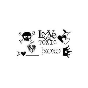  Unmounted Red Rubber Stamps 1.5x1.5 To 2x3 Love Is 