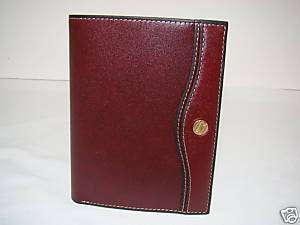 NEW GOLDPFEIL BURGUNDY LEATHER 6 CREDITCARD SLOT WALLET  