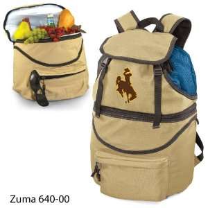  University of Wyoming Printed Zuma Picnic Backpack Beige 