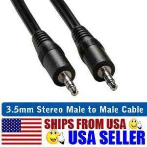 6ft 3.5mm 1/8 inch M/M Stereo Audio Cable 6 Foot  