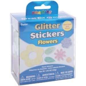  Darice Foamies Glitter Sticker Bucket   Flowers & Leaves 