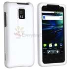 New 2x White+Dark Blue Snap On Rubber Hard Case For LG G2X