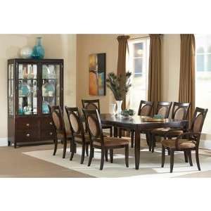   / MB500A Montblanc 9 Piece Dining Table Set in Multi Step Merlot