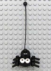 NEW Lego Halloween Animal CREEPY BLACK SPIDER w/White Eyes & 6 Legs 