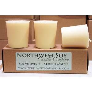   Votive Candle 3 Pack   Strudel & Spice   Northwest Soy Candle Company