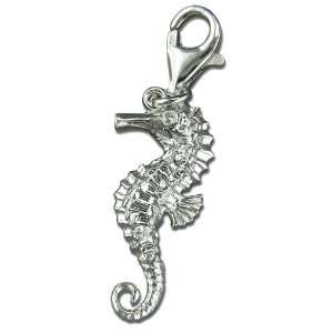  Seahorse Silver Clip On Charm Jewelry