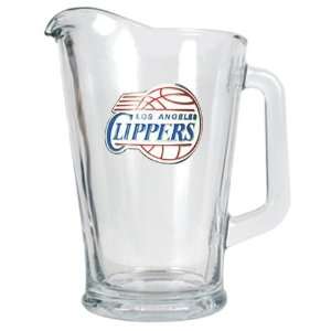  Los Angeles Clippers LA Large Glass Beer Pitcher Kitchen 