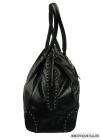 You are viewing a Black X Large Satchel Stud Tote Handbag Purse.