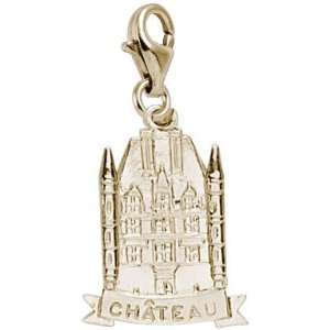   Charms Chateau Charm with Lobster Clasp, Gold Plated Silver Jewelry