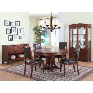  Avalon Round Pedestal Dining Room Set