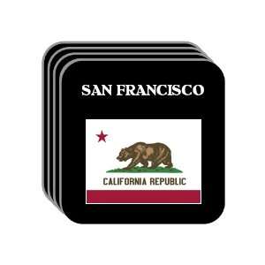 US State Flag   SAN FRANCISCO, California (CA) Set of 4 Mini Mousepad 