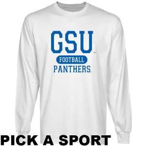 Georgia State Panthers White Custom Sport Long Sleeve T 