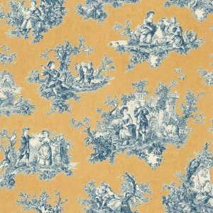  Decorate By Color Yellow Countryside Toile Wallpaper 