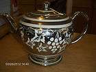 SADLER SILVER & WHITE TEAPOT MADE IN ENGLAND #1544B USED