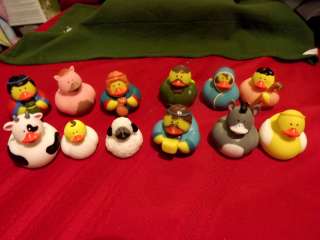 So many Christmas Rubber ducksSt. Nick,Nativity,Bibical,Santa 