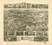 42 Antique Panoramic Maps of New Jersey NJ on CD  