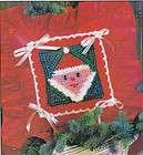 crochet christmas pattern fuzzy santa pillow top 